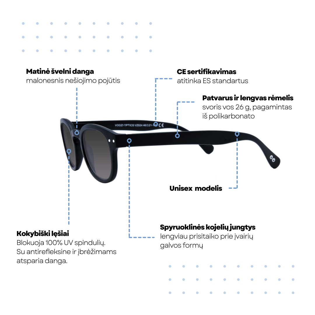 voozioptics.lt retro black VOOZI sunglass